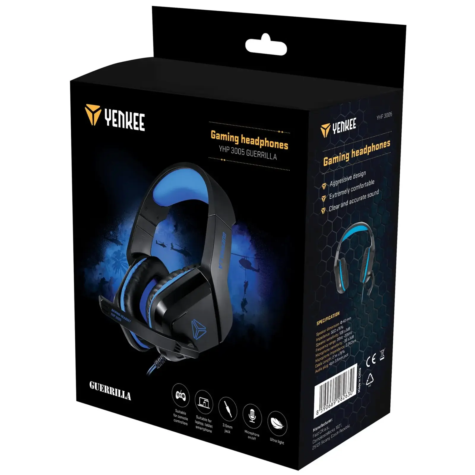 Гарнітура Yenkee YHP 3005 GUERRILLA Gaming Headphones (45014944) UA