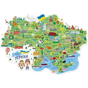 Пазл Dodo Мапа України, 100 шт (300267) UA