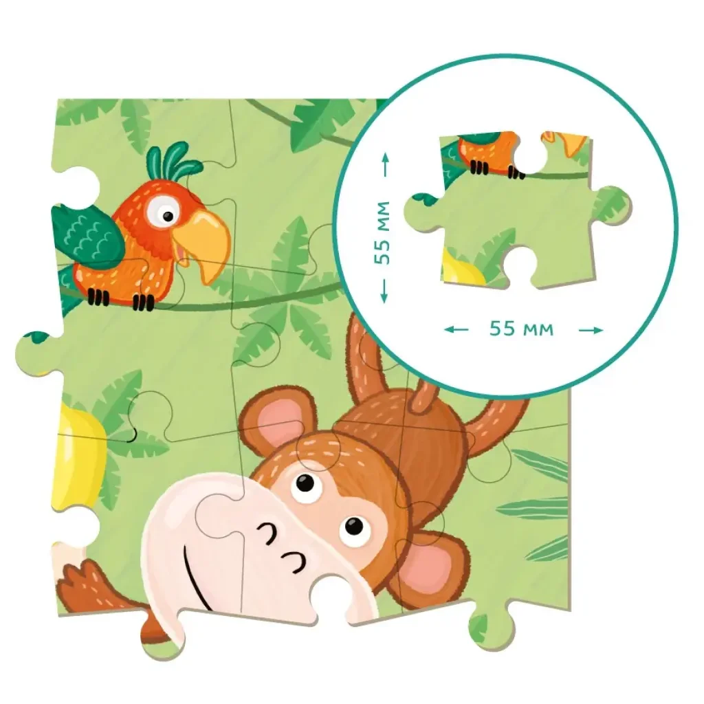 Пазл Dodo Мавпеня, 16 шт (300164) UA