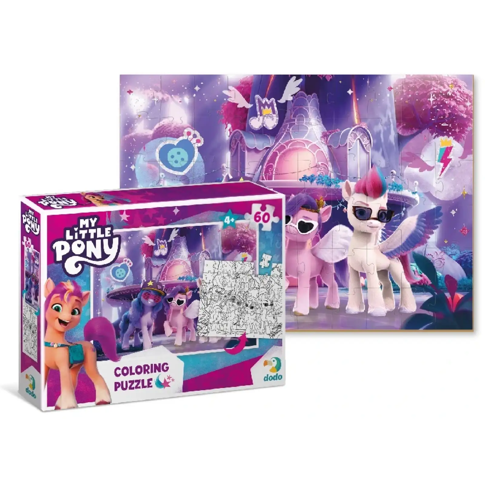 Пазл Dodo My Little Pony 2 в 1 (60 шт) UA