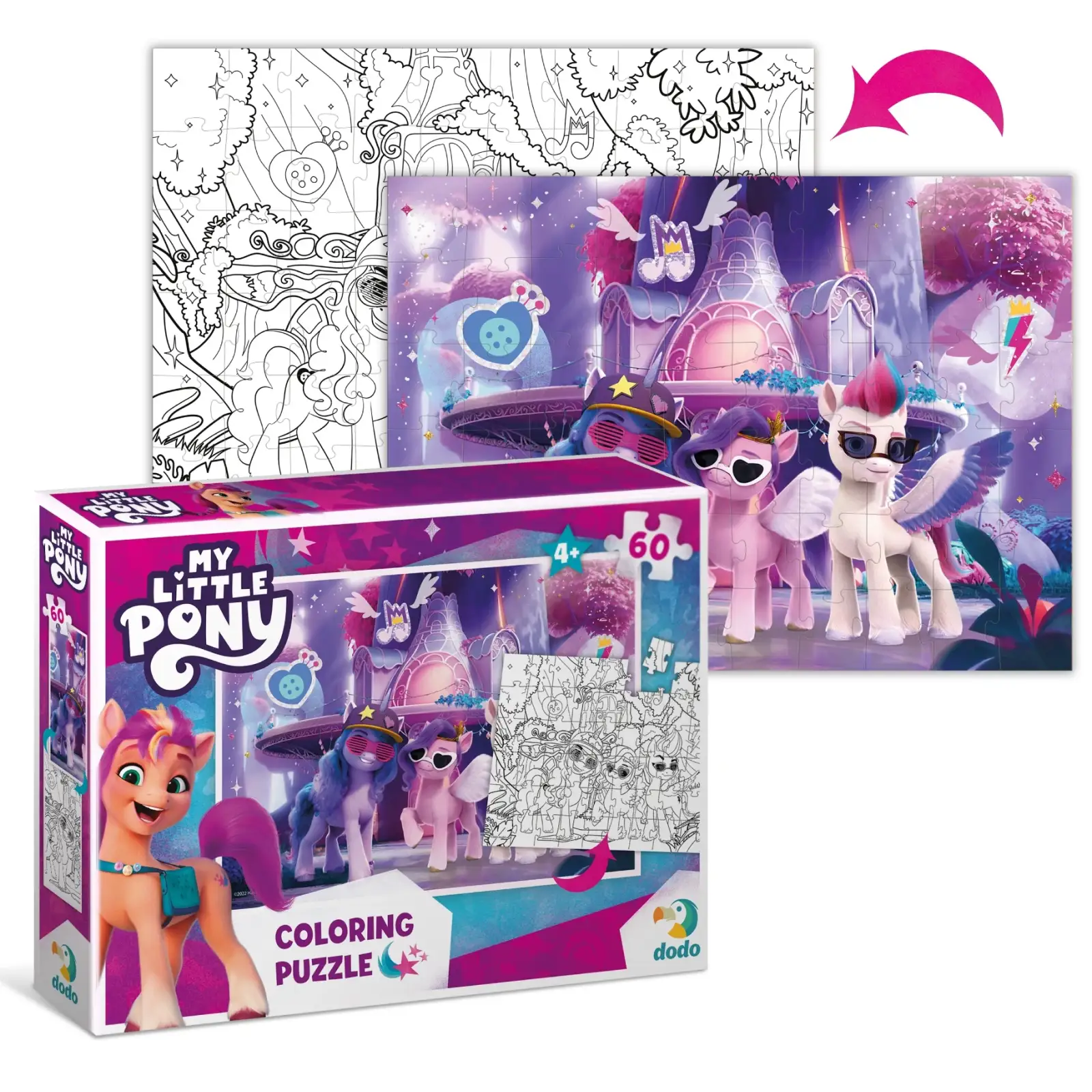 Пазл Dodo My Little Pony 2 в 1 (60 шт) UA
