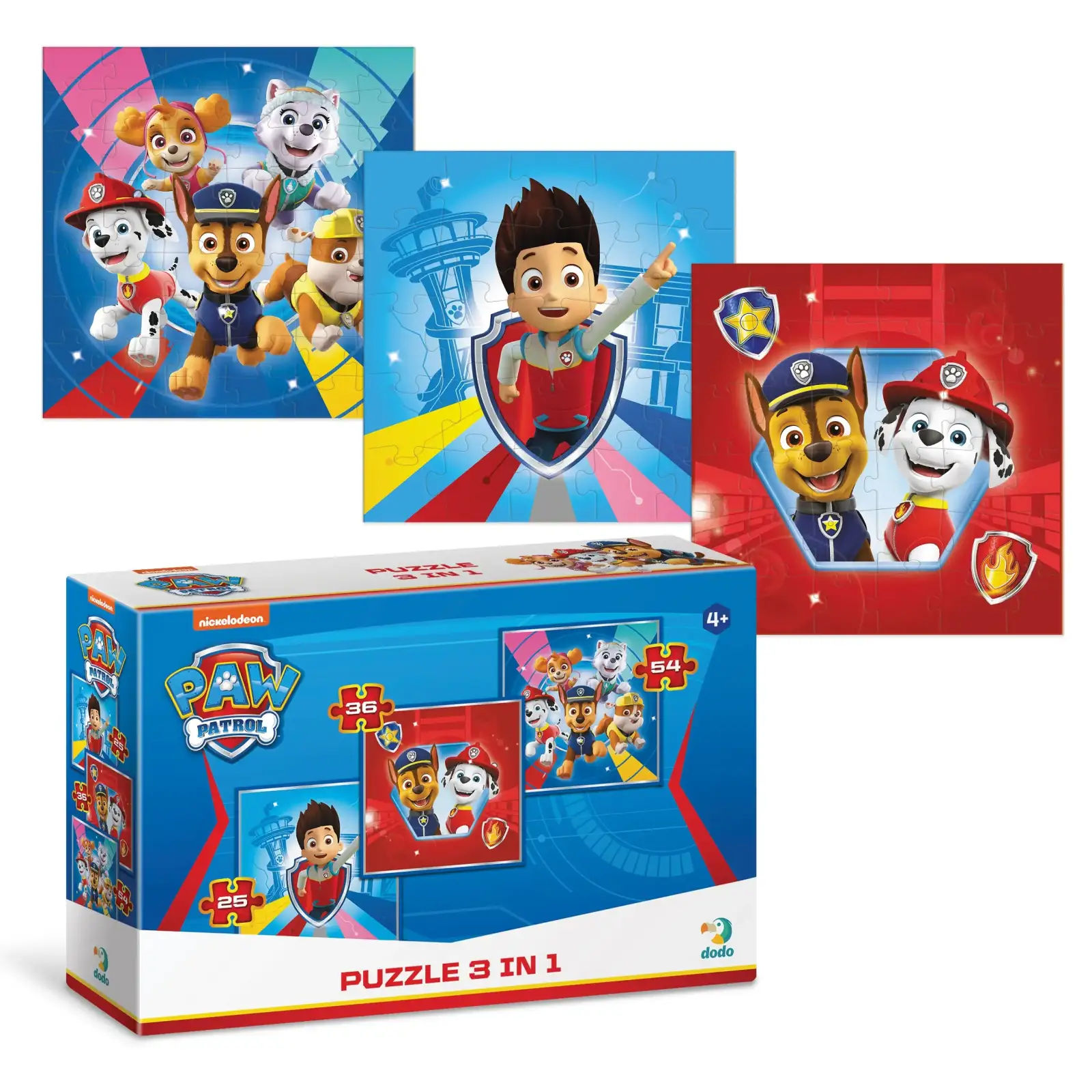 Пазл Dodo Paw Patrol 3 в 1 (200153) UA