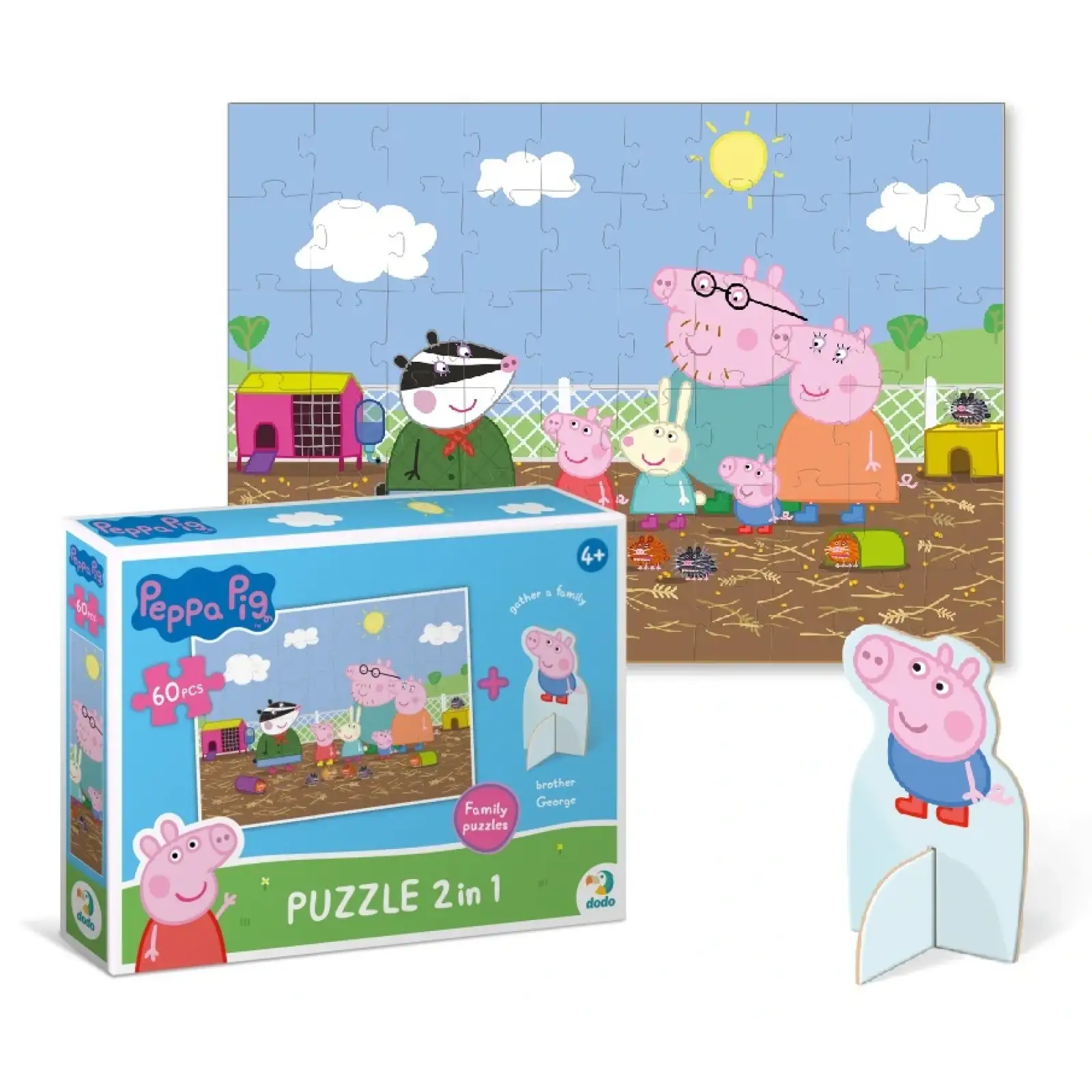 Пазл Dodo Peppa Pig с фигуркой, 60 шт (200122) UA