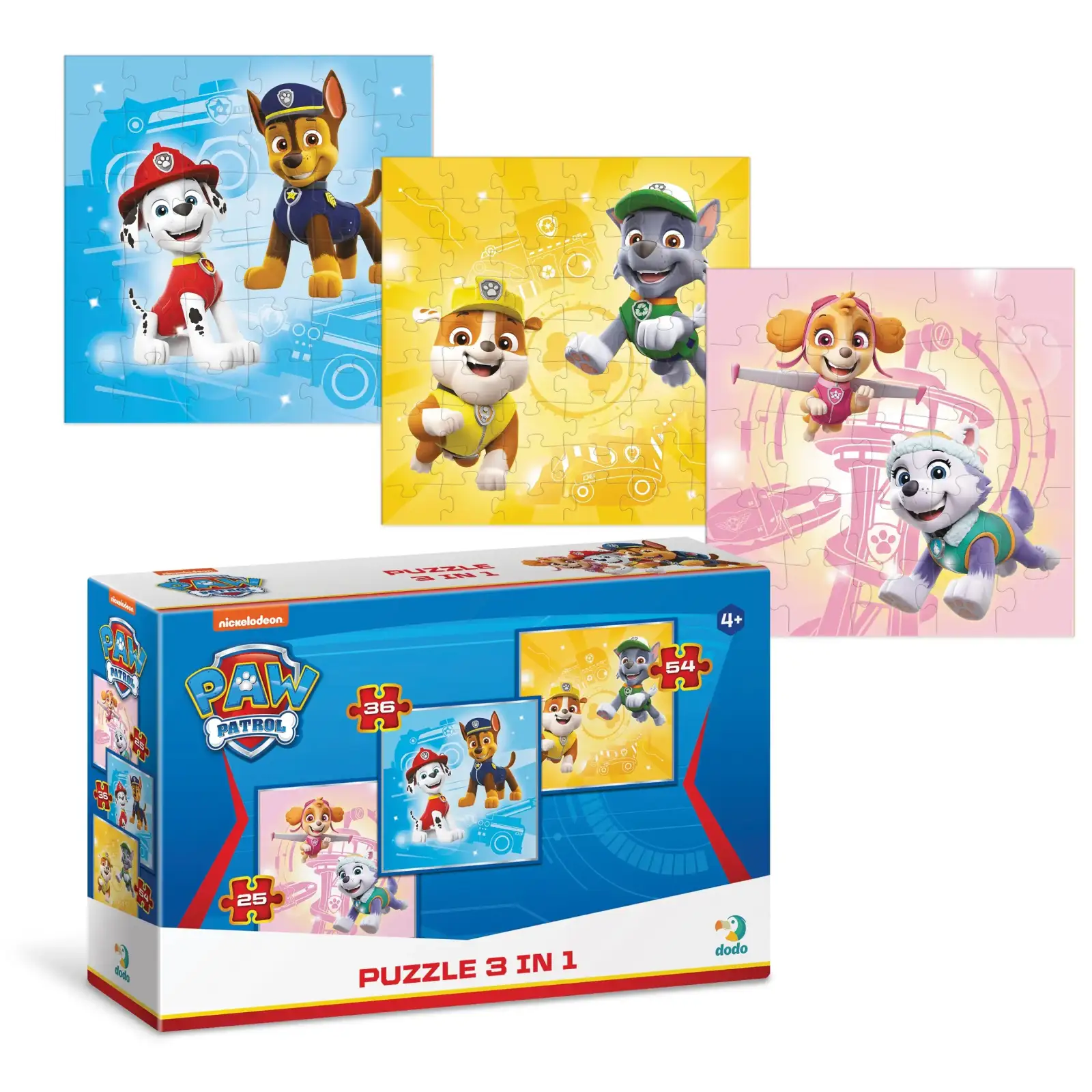 Пазл Dodo Paw Patrol 3 в 1 (200154) UA