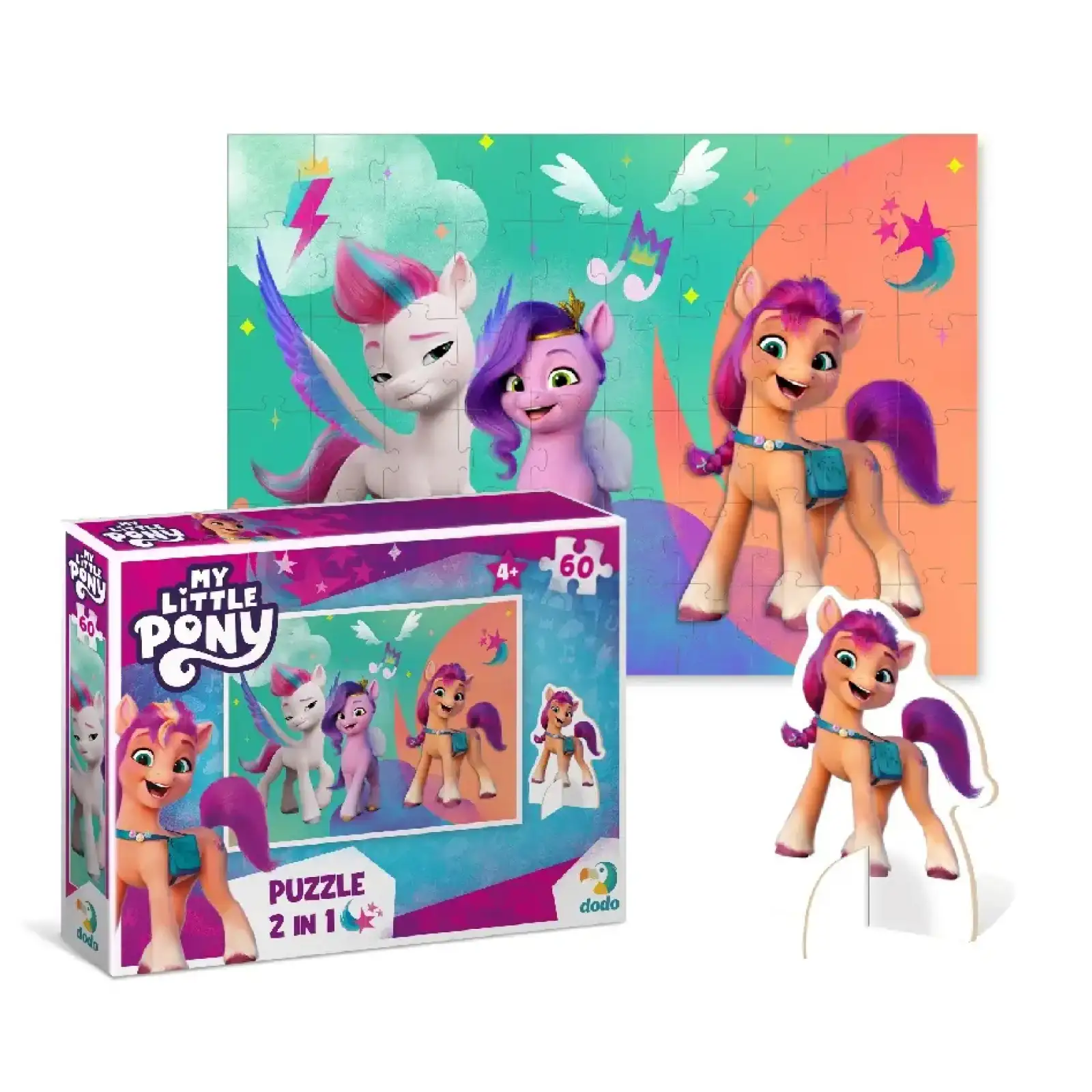Пазл Dodo My Little Pony з фігуркою, 60 шт (200138) UA
