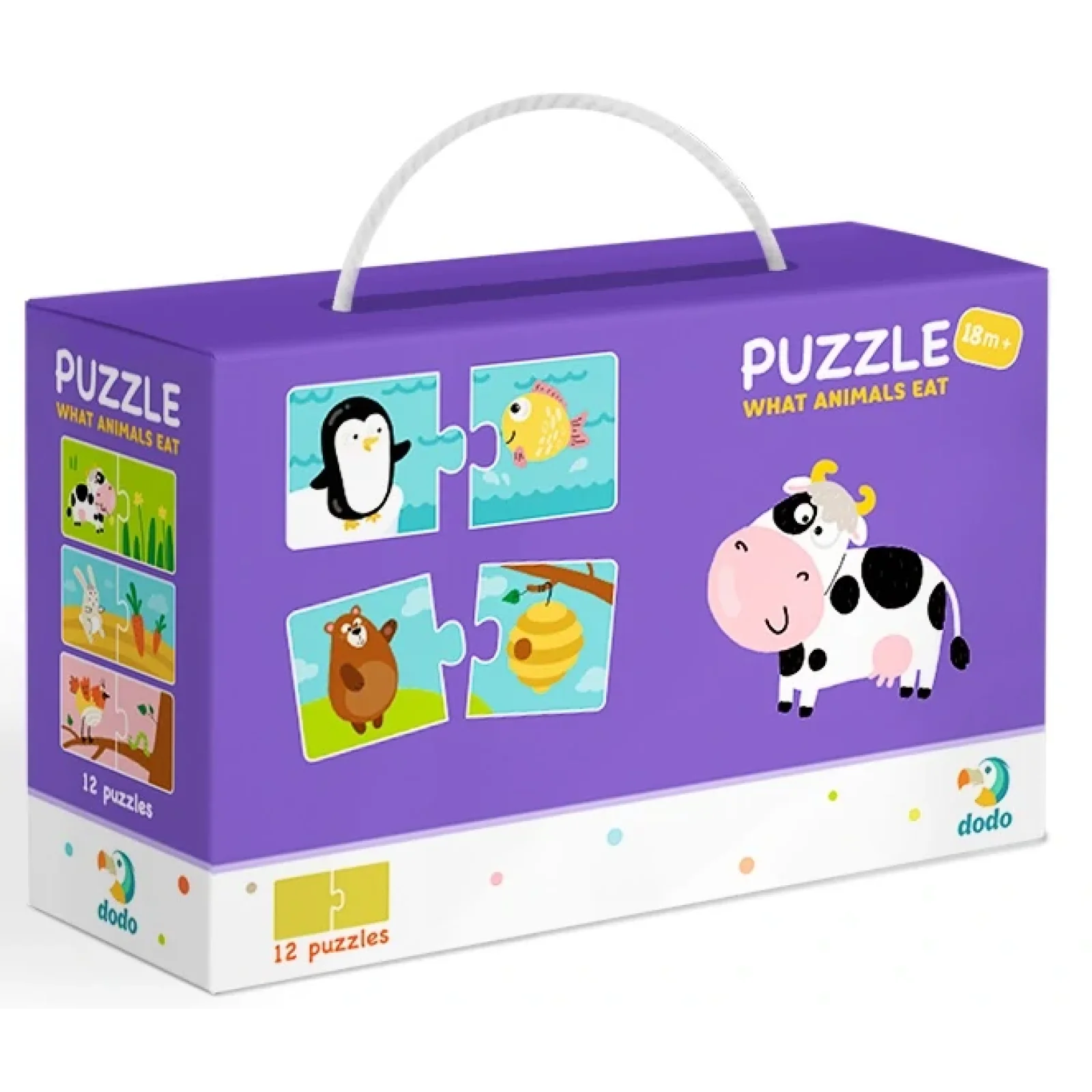 Пазл Dodo Duo Хто что кушает, 24 шт (300118) UA