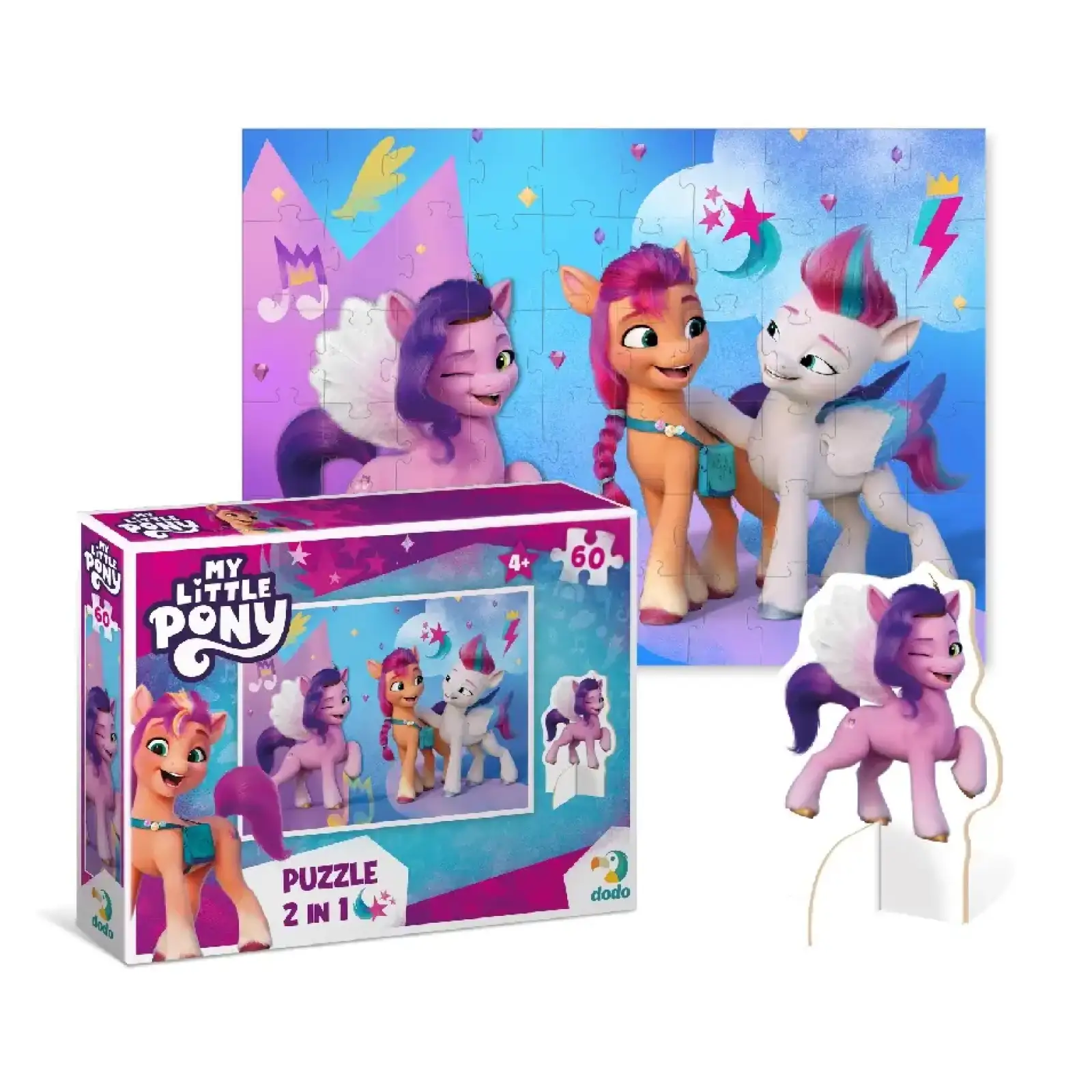 Пазл Dodo My Little Pony с фигуркой, 60 шт (200140) UA