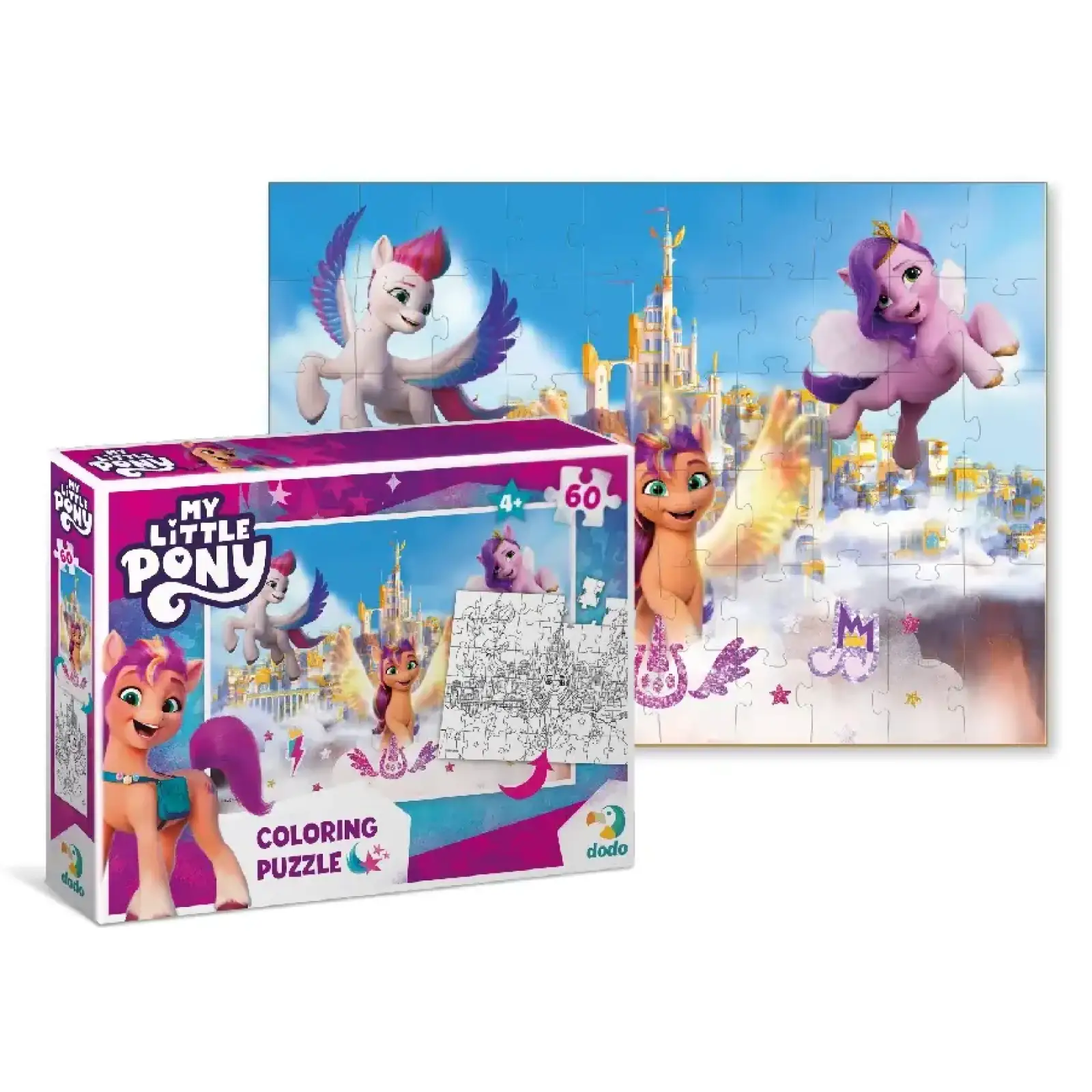 Пазл Dodo My Little Pony 2 в 1, 60 шт (200135) UA