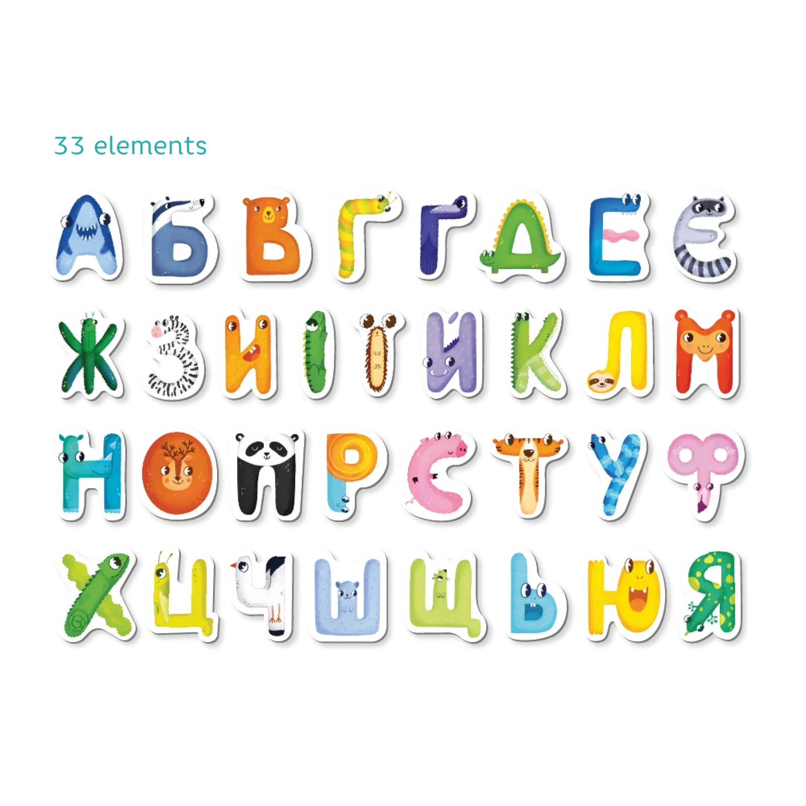 Магнитная игра Dodo Магнитные буквы, Украинский (200211) UA