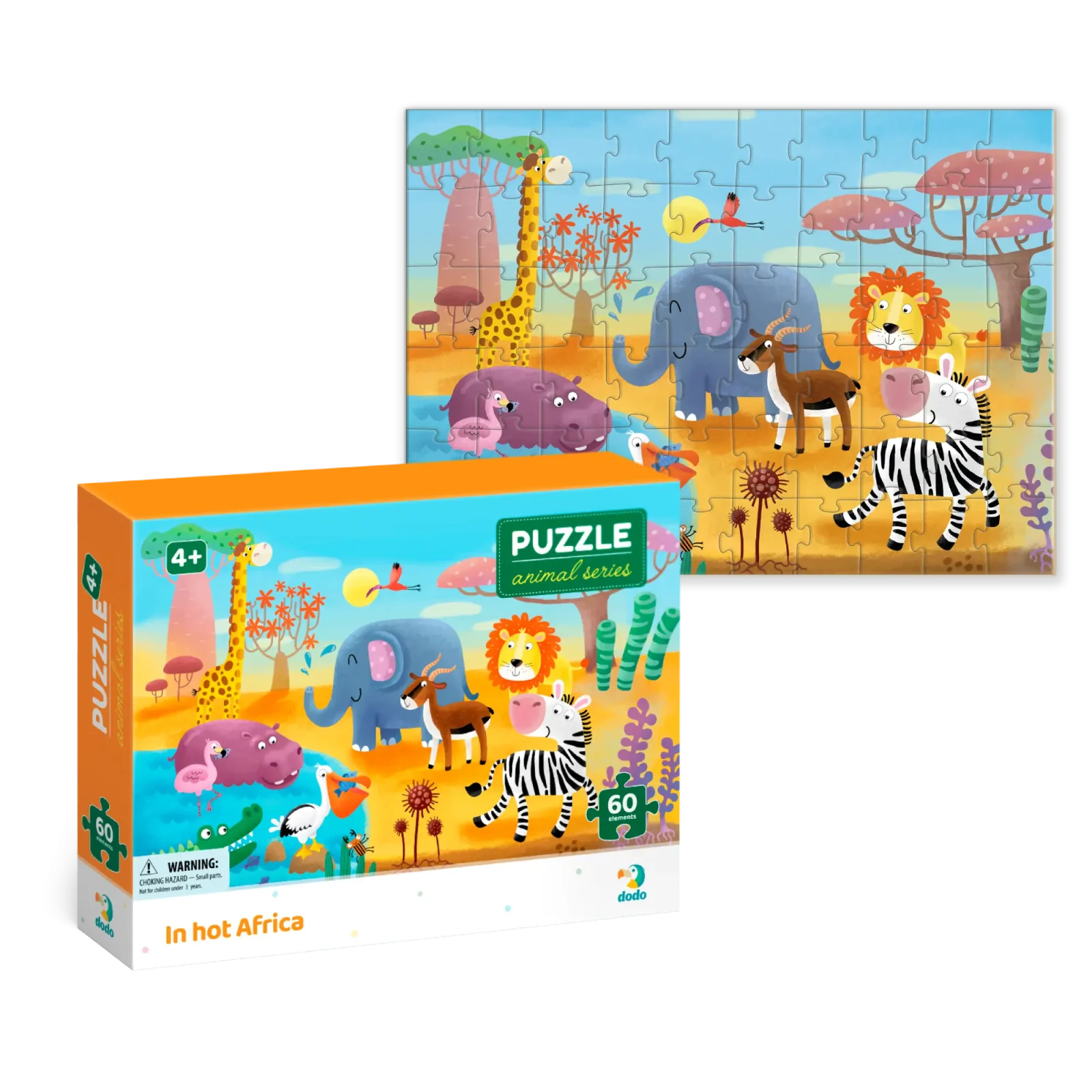 Пазл Dodo Спекотна Африка, 60 елементів (300376) UA