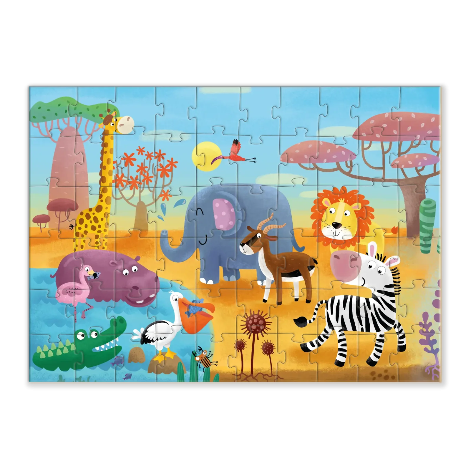 Пазл Dodo Спекотна Африка, 60 елементів (300376) UA