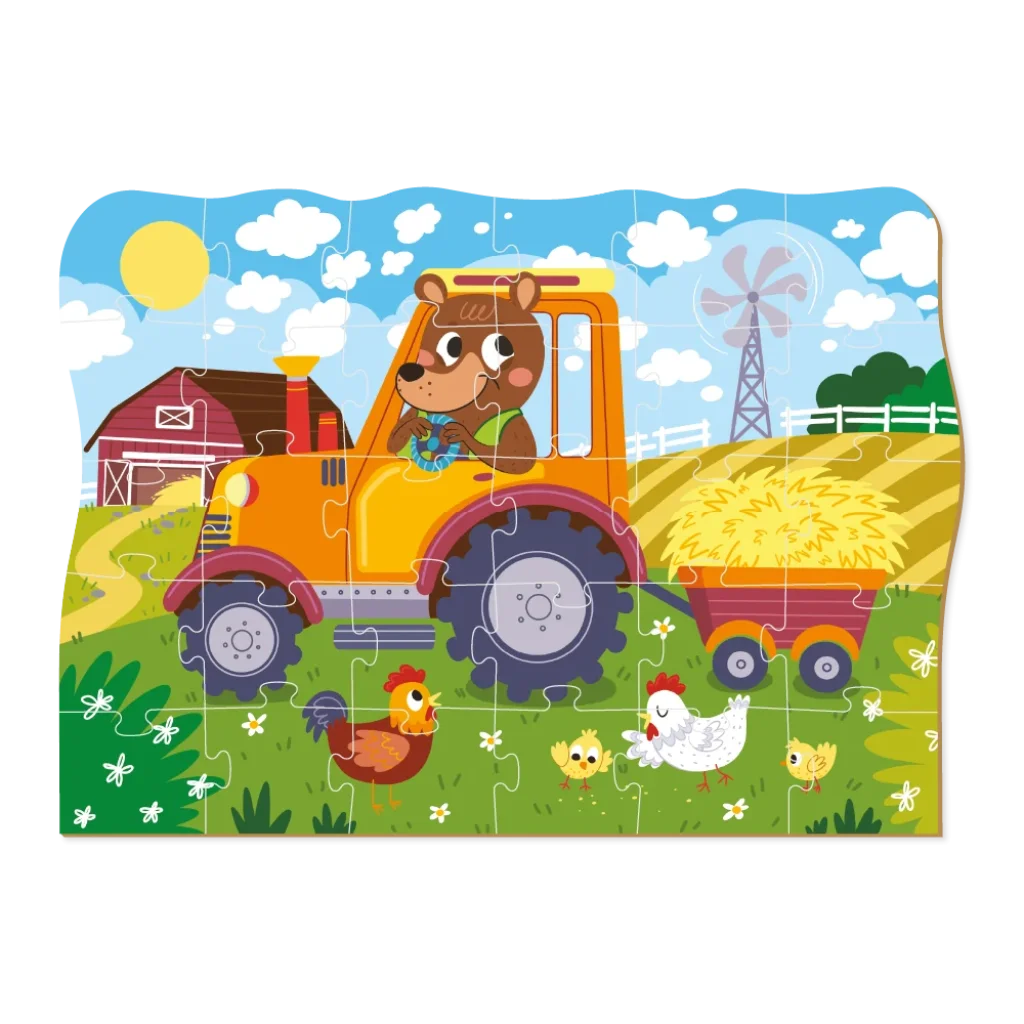 Пазл Dodo Ведмедик-тракторист, 30 елементів (300371) UA