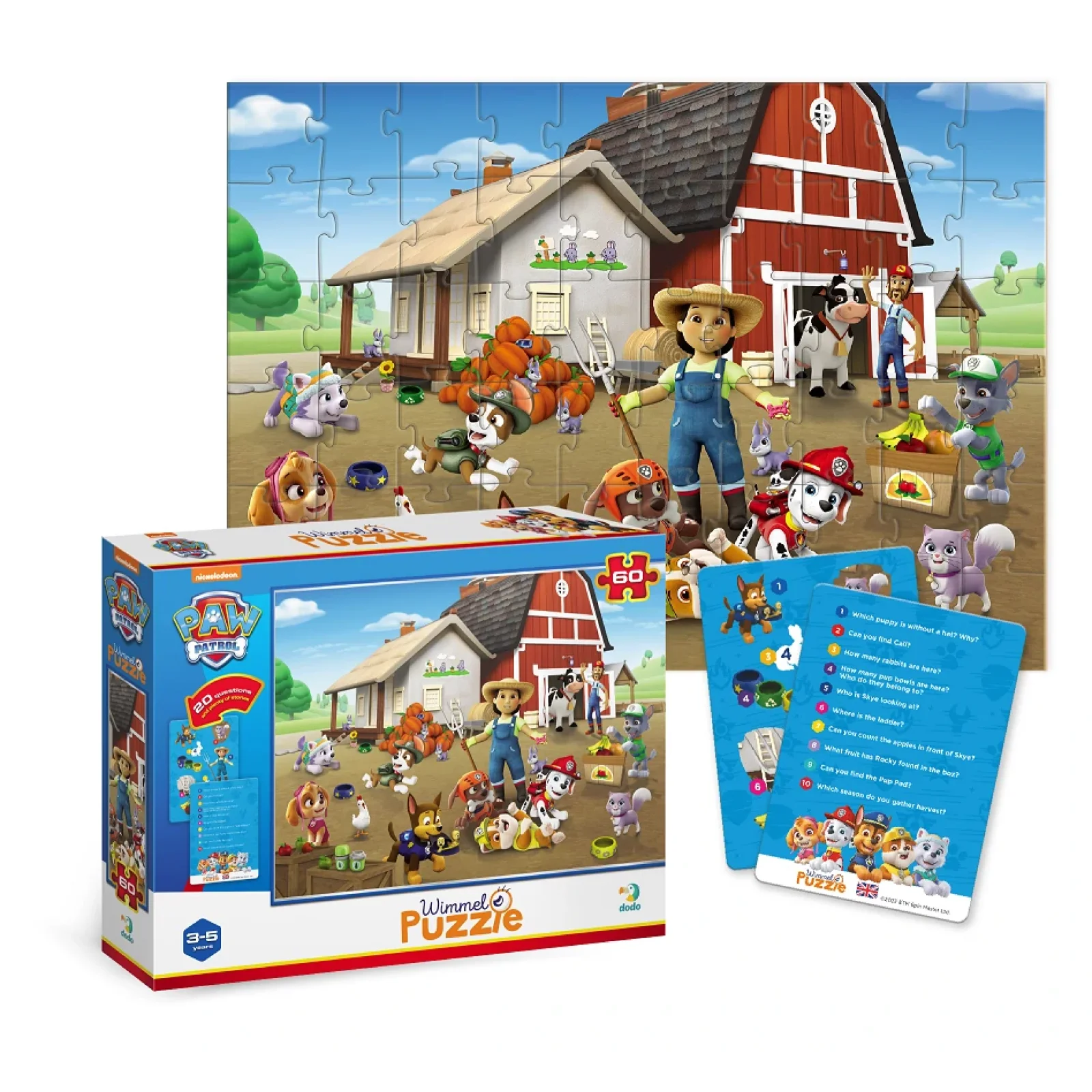 Пазл Dodo Paw Patrol На фермі, 60 елементів (200452) UA