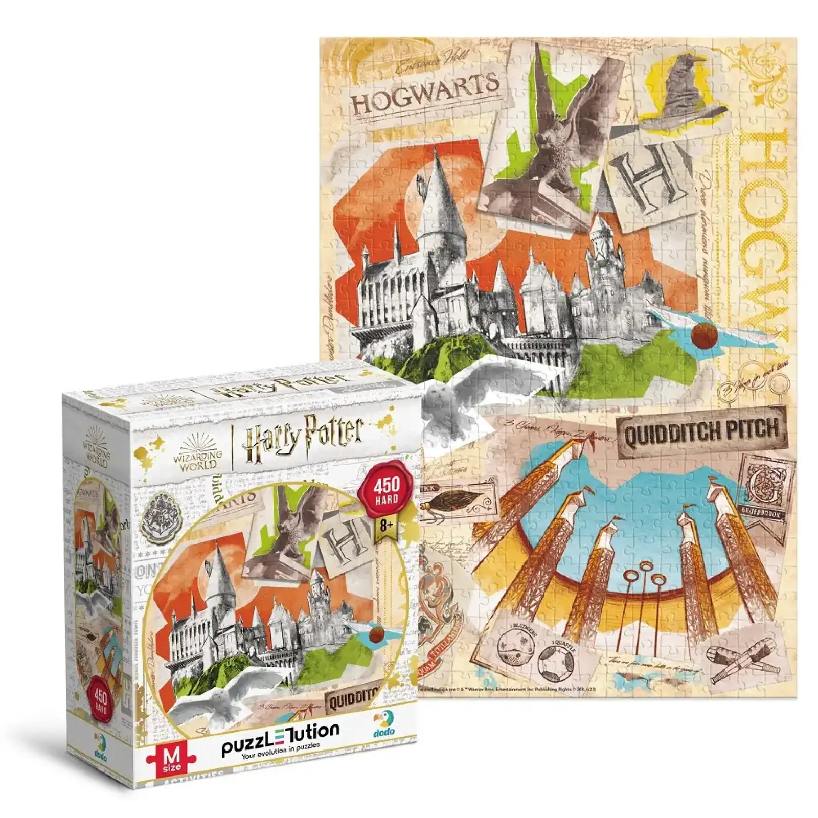 Пазл Dodo Harry Potter Школа Гоґвортс і поле для Квідичу, 450 елементів (200503) UA