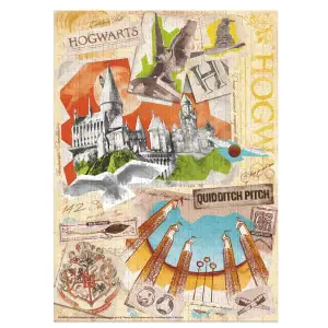 Пазл Dodo Harry Potter Школа Гоґвортс і поле для Квідичу, 450 елементів (200503) UA
