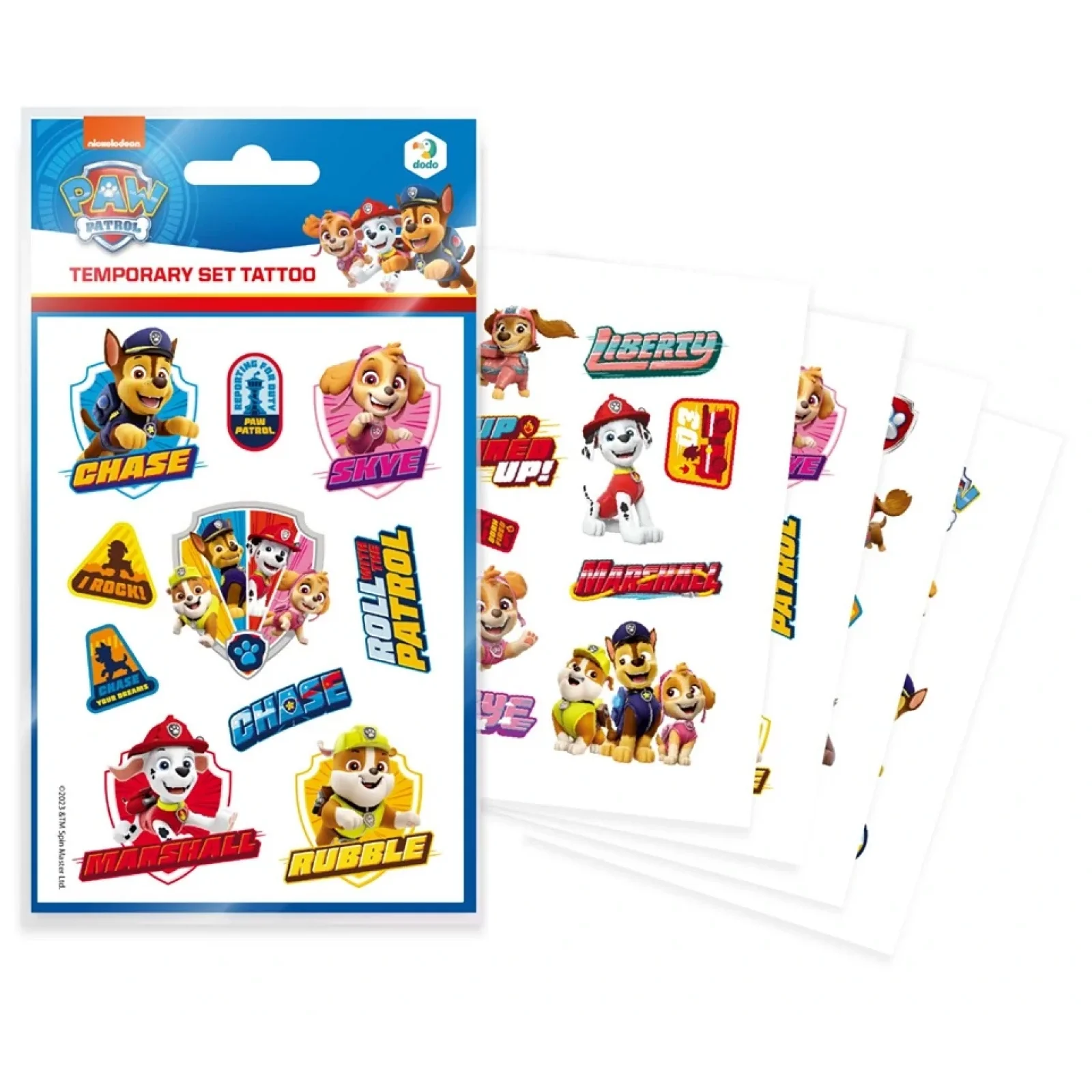 Набір дитячих тимчасових татуювань Dodo Paw Patrol (200435) UA