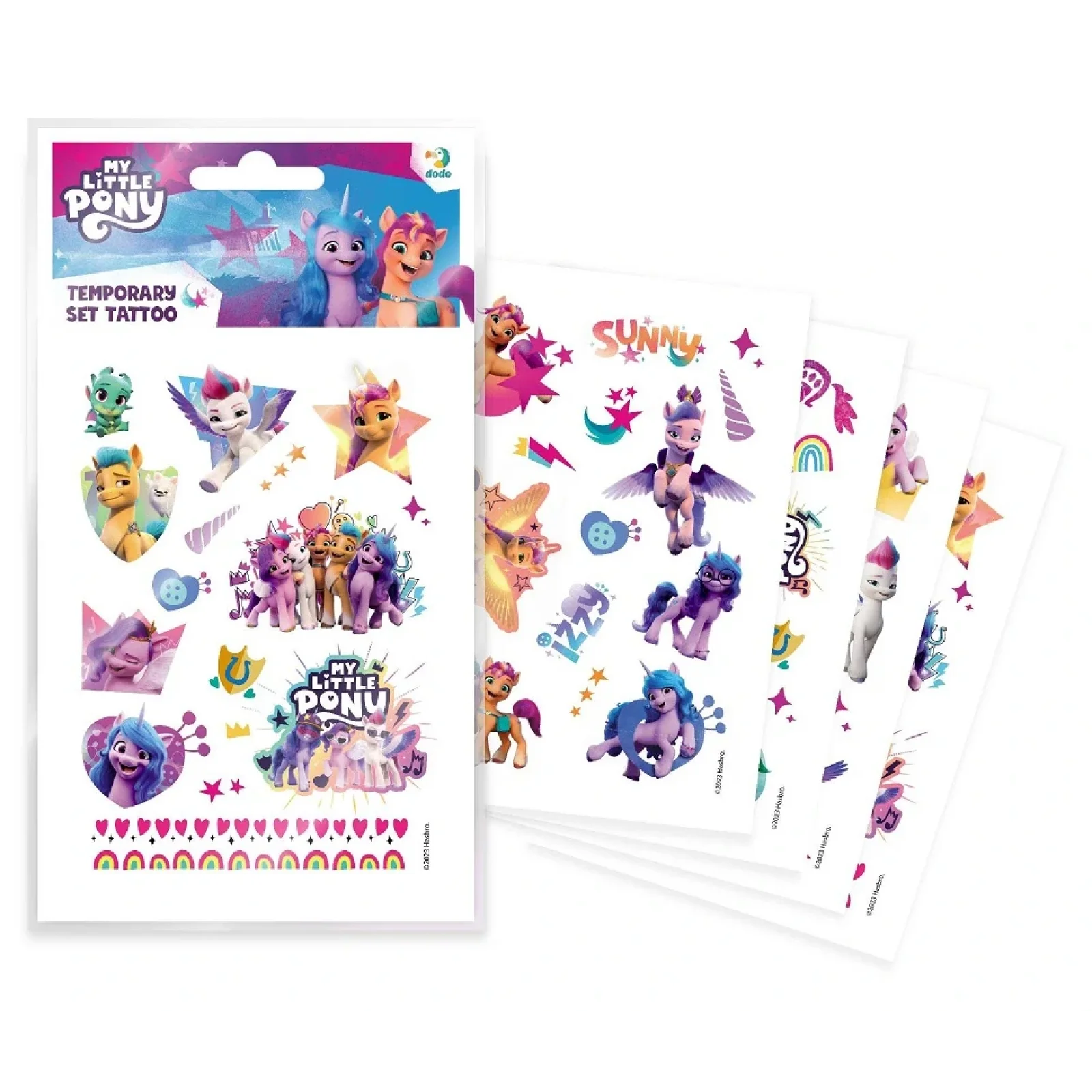 Набір дитячих тимчасових татуювань Dodo My Little Pony (200437) UA