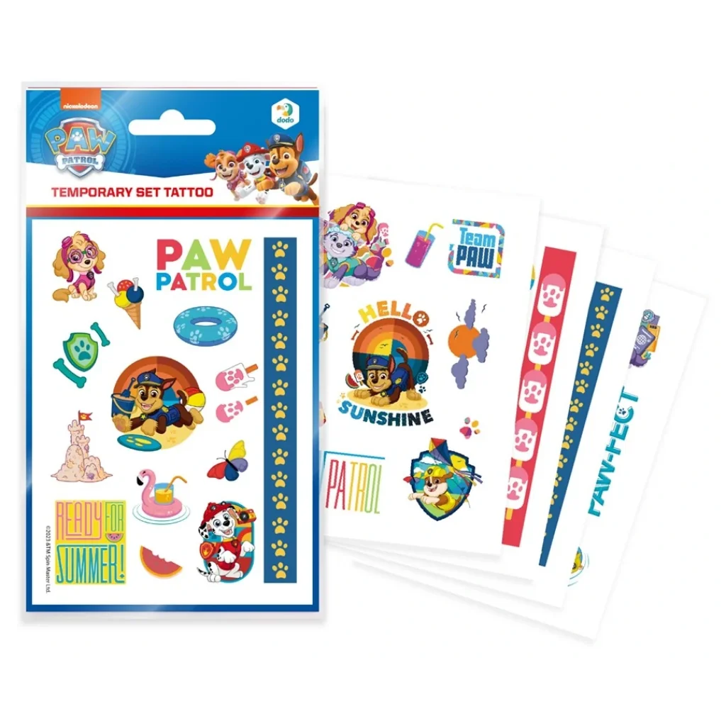 Набір дитячих тимчасових татуювань Dodo Paw Patrol (200436) UA