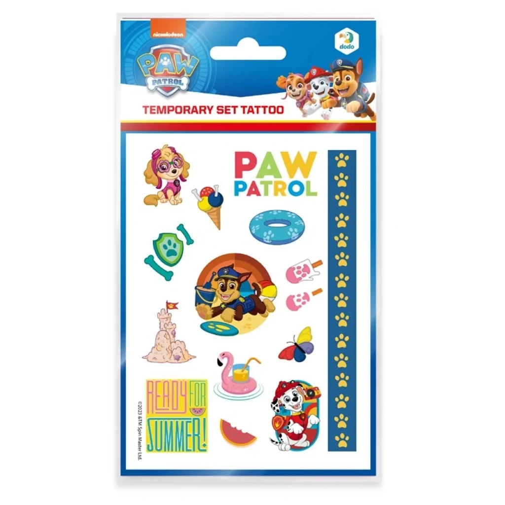 Набір дитячих тимчасових татуювань Dodo Paw Patrol (200436) UA