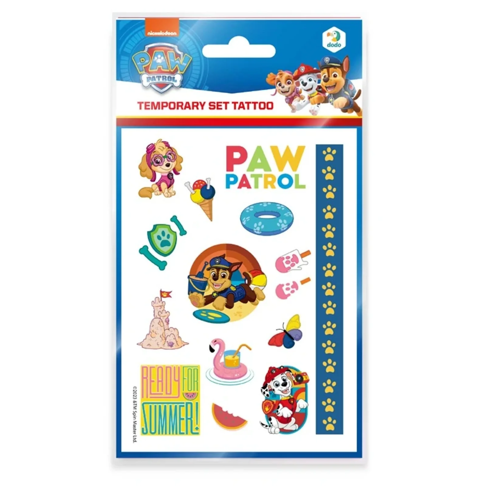 Набір дитячих тимчасових татуювань Dodo Paw Patrol (200436) UA