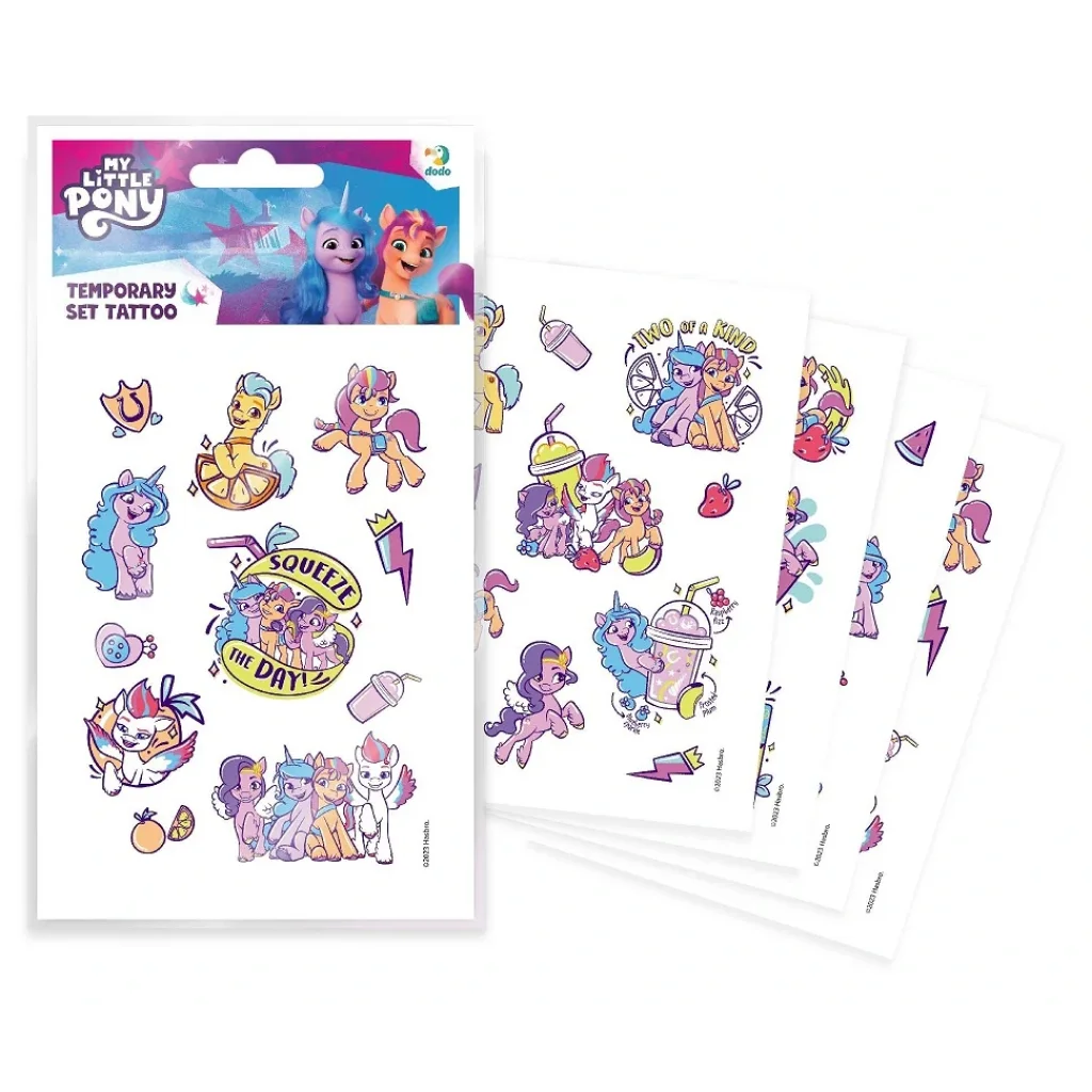 Набір дитячих тимчасових татуювань Dodo My Little Pony (200438) UA