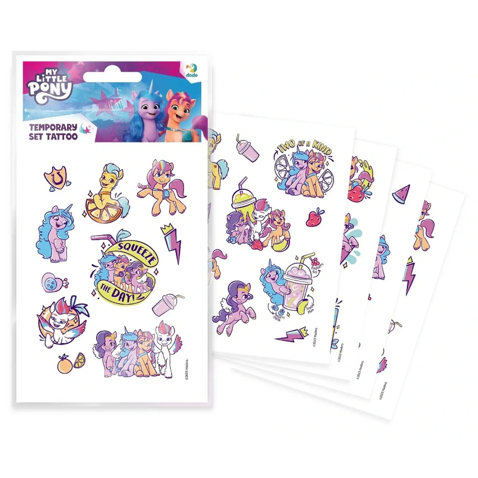 Набір дитячих тимчасових татуювань Dodo My Little Pony (200438) UA