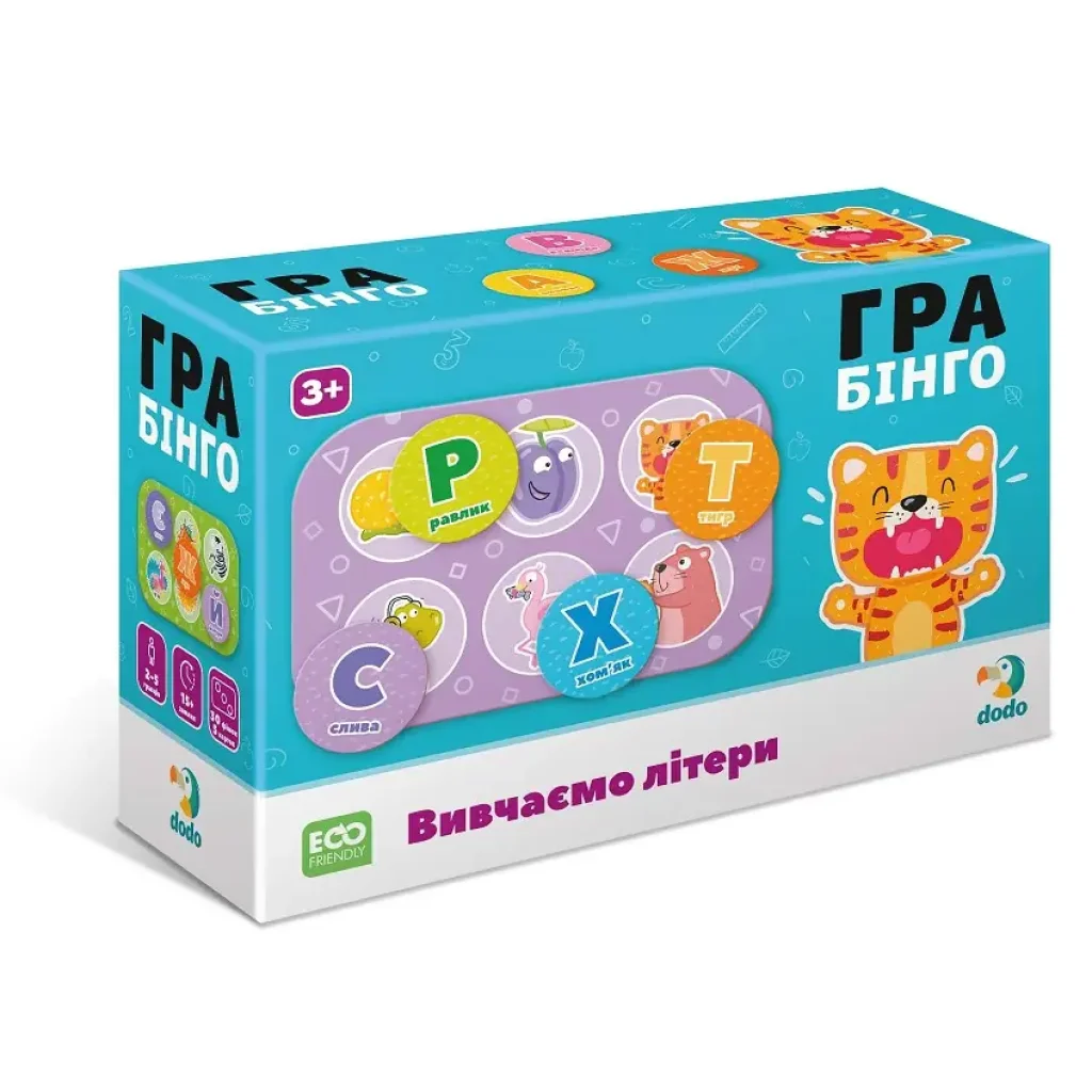 Настольная игра Dodo Изучаем буквы (300197) UA