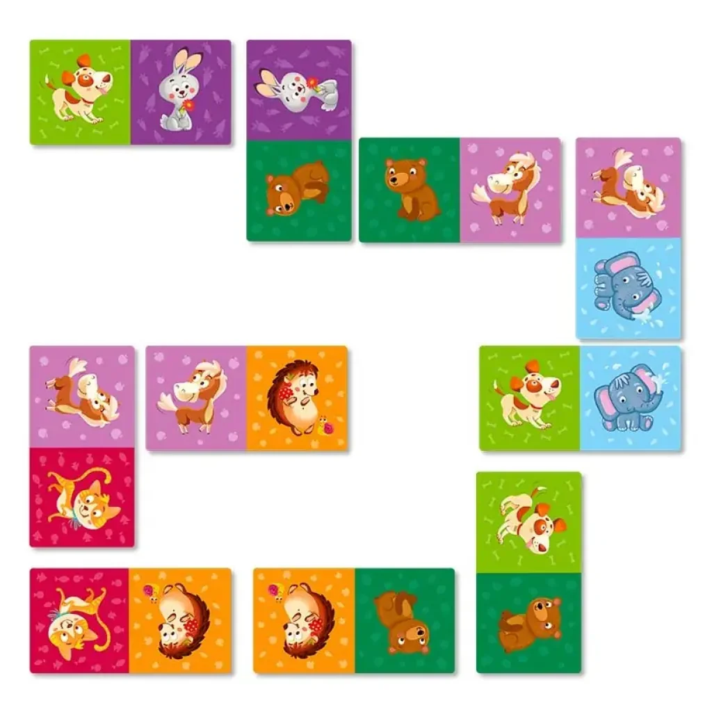 Настольная игра домино Dodo Животные (300248) UA