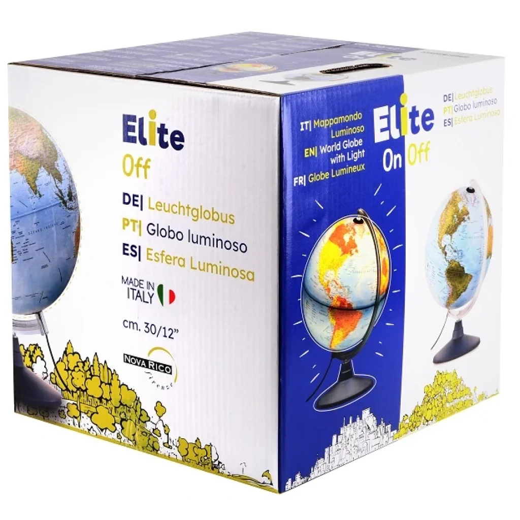 Глобус Tecnodidattica ELITE 30 см з підсвіткою (українська мова) UA