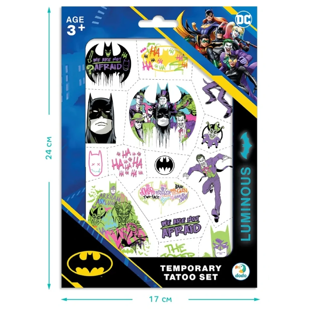 Набор детских татуировок Dodo Batman. Герои Готем Сити (200548) UA