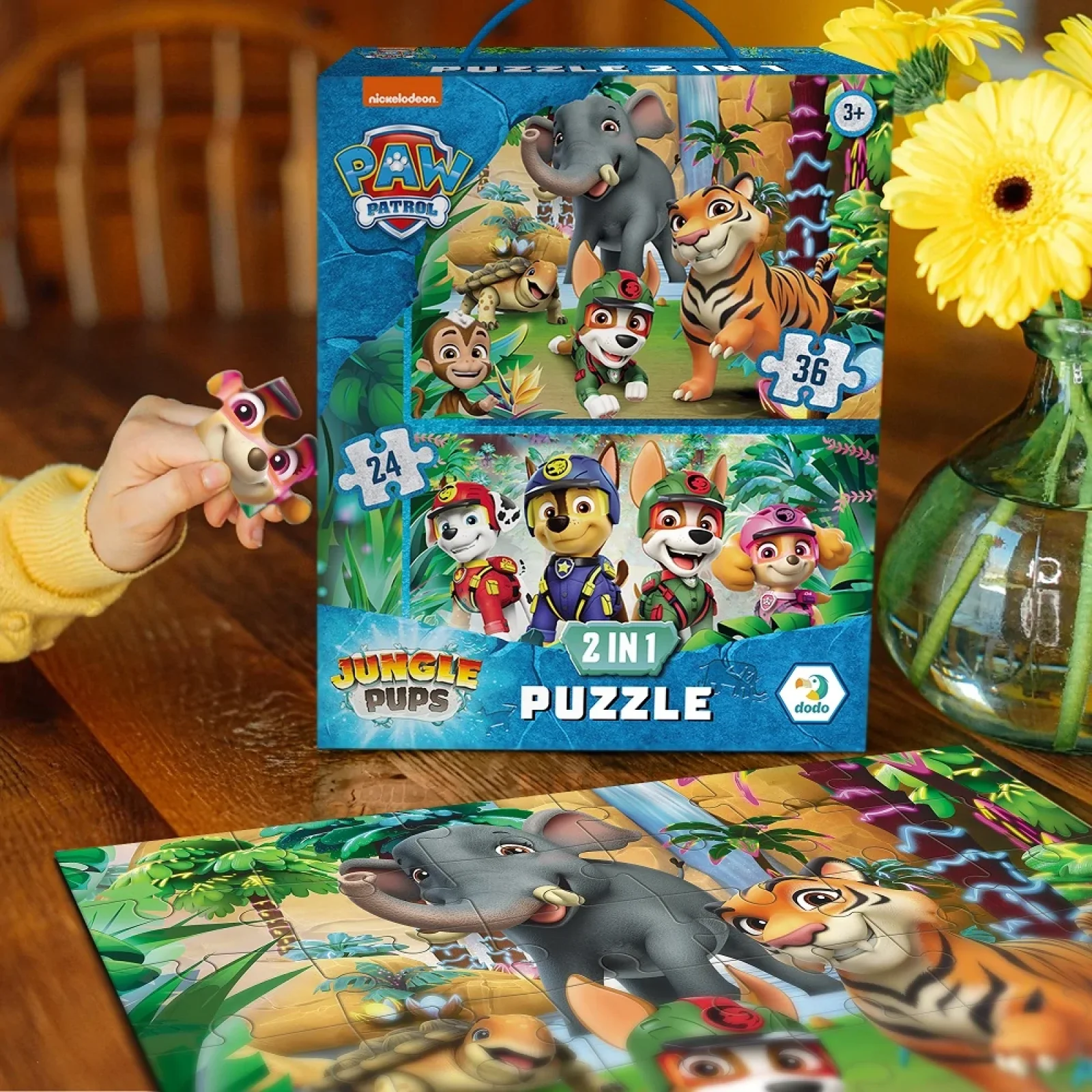 Пазл Dodo Paw Patrol Приключения в Джунглях, 2 в 1 (200572) UA