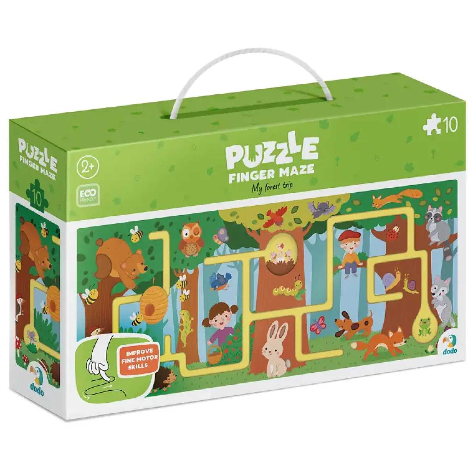 Пазл-лабіринт Dodo Моя мандрівка лісом, 10 елементів (300585) UA