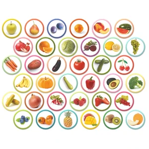 Магнітний набір Dodo Монтесорі Овочі, фрукти і ягоди, 36 елементів (200272) UA