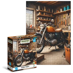 Пазл Dodo Medium-L Транспорт, Мотоциклетный гараж (300651) UA
