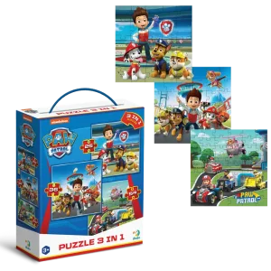 Пазл Dodo 3 в 1 Paw Patrol, Готовые к работе (200579) UA
