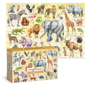 Монтессорі пазл Dodo Тварини Сафарі, 200 елементів (300628) UA