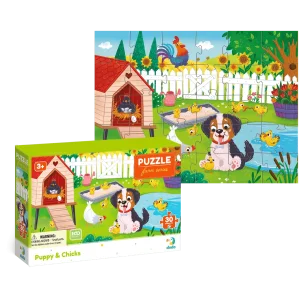 Пазл Dodo Песик і курчата, 30 елементів (300681) UA