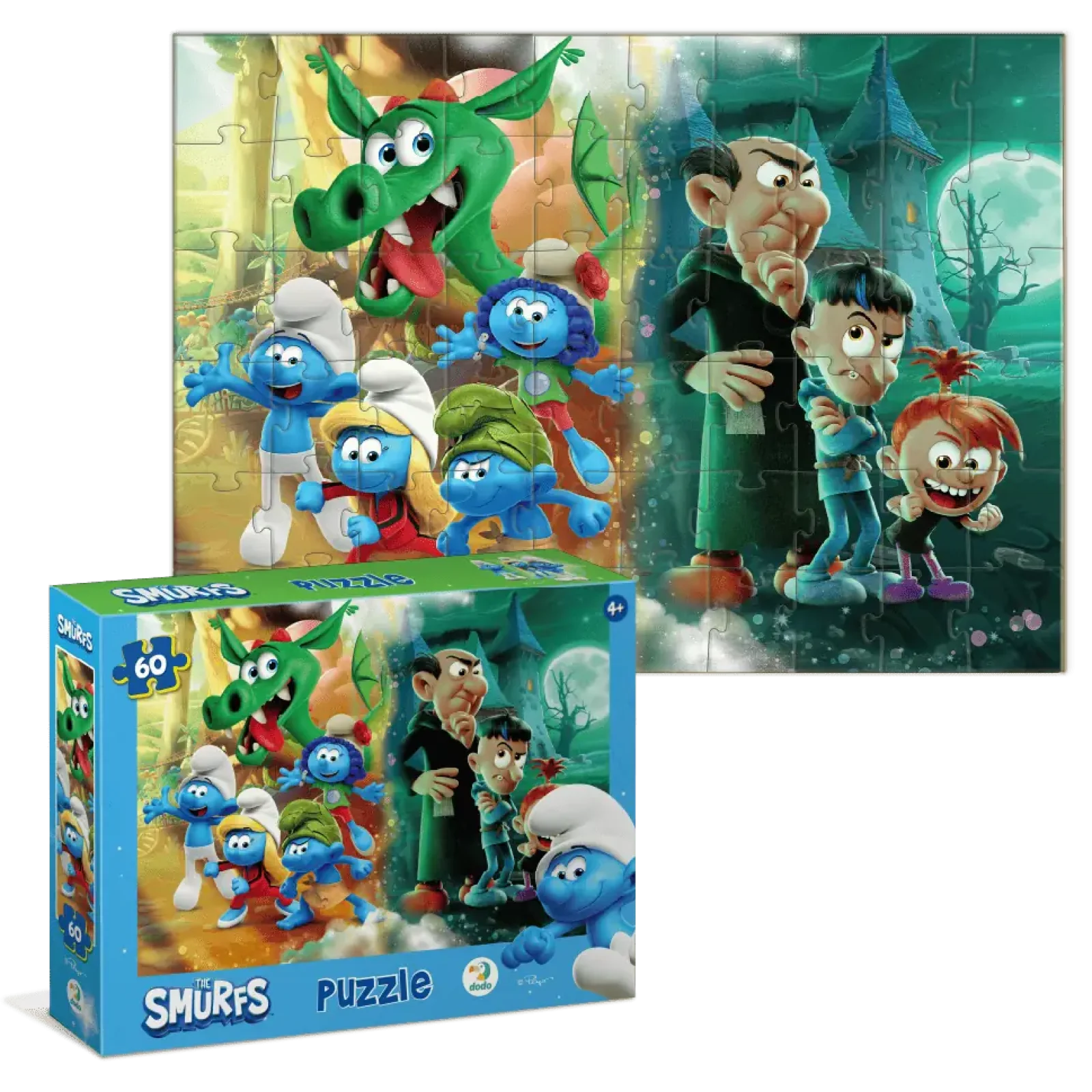 Пазл Dodo The Smurfs Домашня тварина-дракон, 60 елементів (200664) UA
