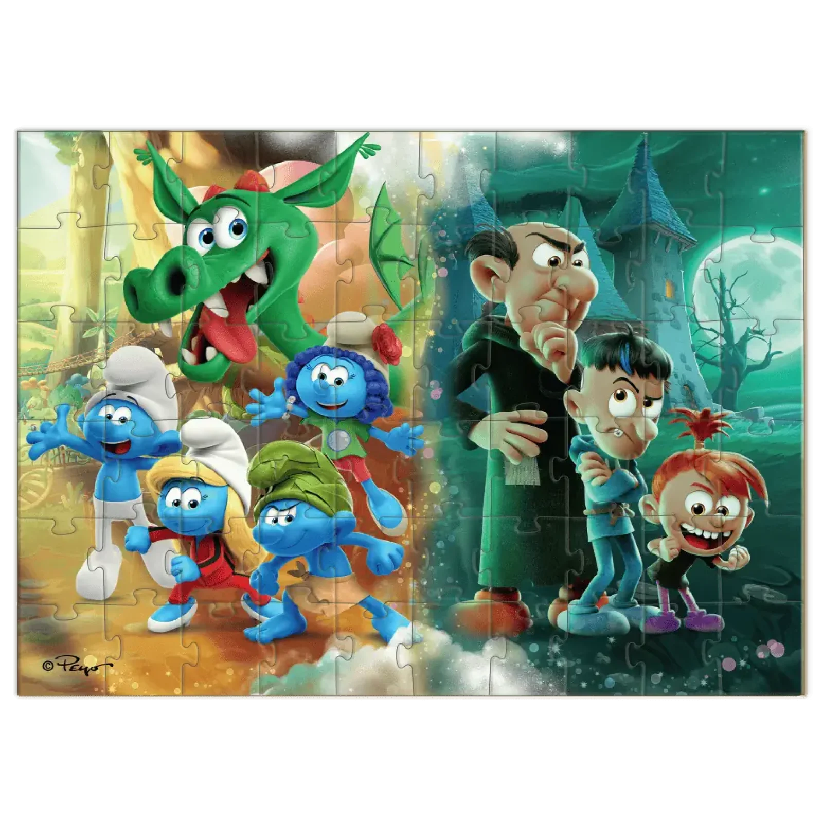 Пазл Dodo The Smurfs Домашня тварина-дракон, 60 елементів (200664) UA