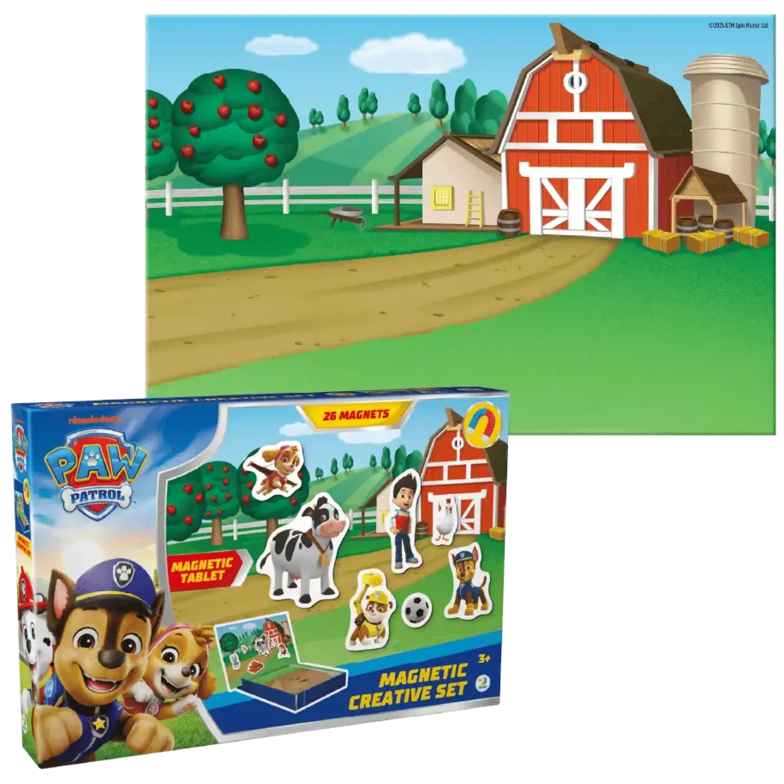 Магнитная игра Dodo с планшеткой Paw Patrol Приключения на ферме, 26 элементов (200639) UA