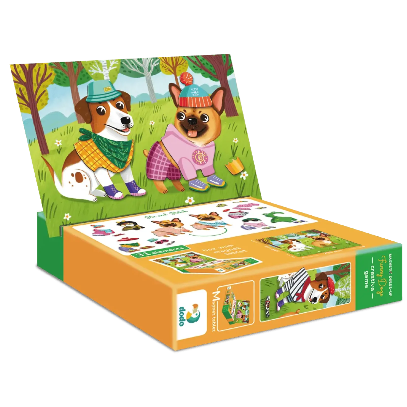 Магнитная игра Dodo Одевалка Забавные псы, 30 элементов (200278) UA