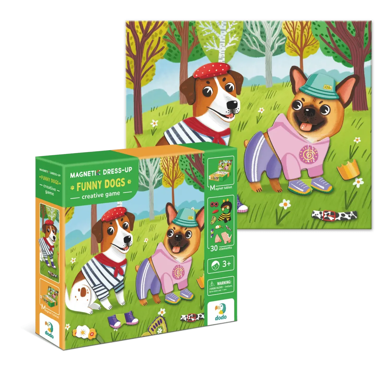 Магнитная игра Dodo Одевалка Забавные псы, 30 элементов (200278) UA