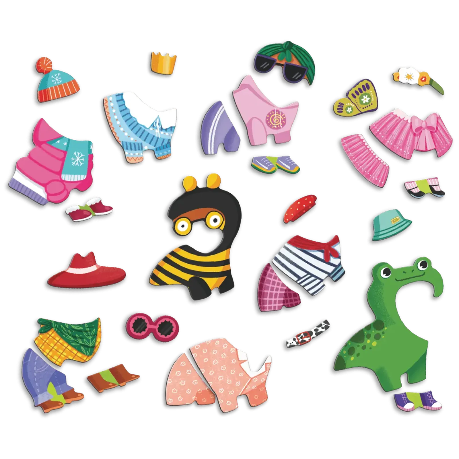 Магнитная игра Dodo Одевалка Забавные псы, 30 элементов (200278) UA