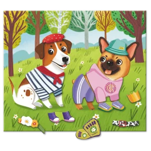 Магнитная игра Dodo Одевалка Забавные псы, 30 элементов (200278) UA