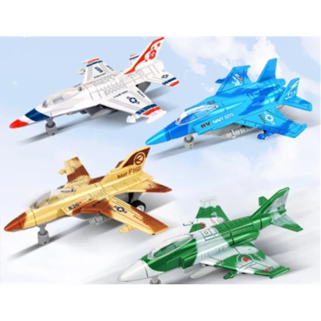 Игрушка DIY Toys Военный самолет металл pull-back 1:180, в ассорт (CJ-2267439) UA