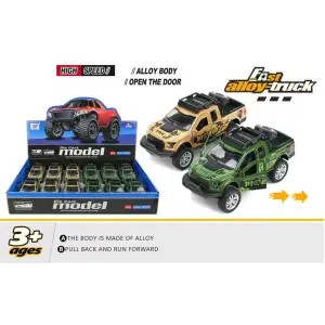 Іграшка DIY Toys Машинка позашляховик, двері відкриваються, pull-back 1:32, в асорт UA