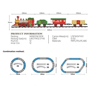 Ігровий набір Fenfa Новорічна залізниця 1603B-2A UA