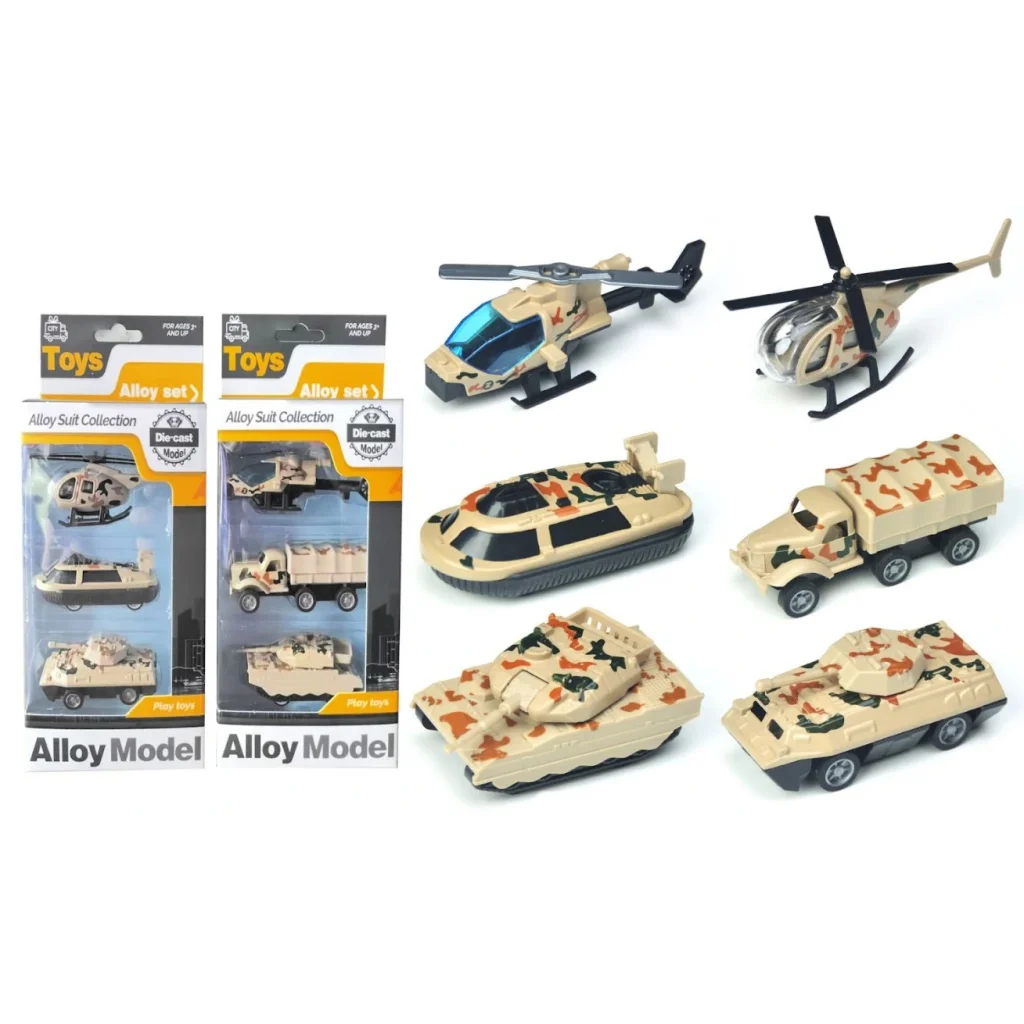 Іграшковий набір DIY Toys 3 одиниці бойової техніки в асортименті (CJ-4068198) UA
