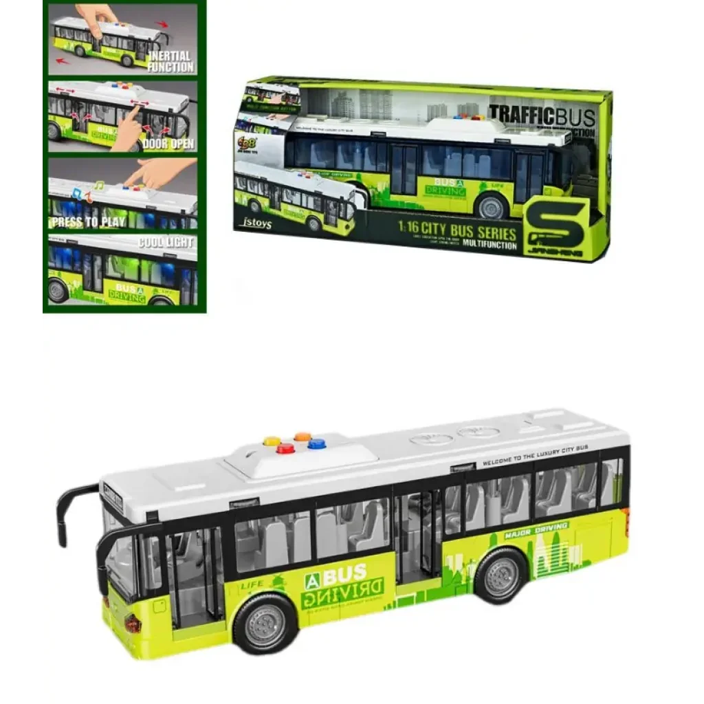 Іграшка DIY Toys Автобус міський інерційний (CJ-4008557) UA