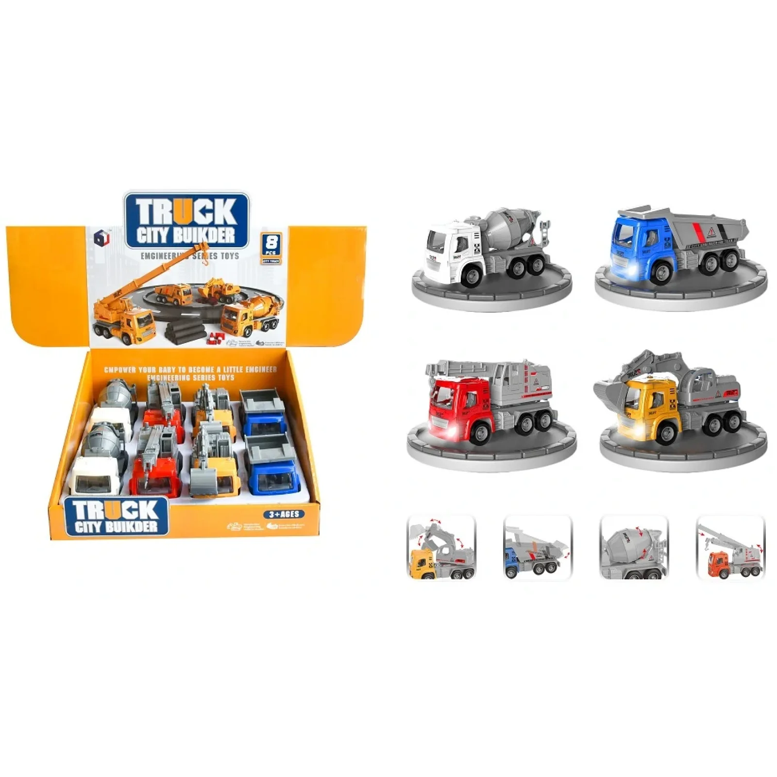 Игрушка DIY Toys Строительная техника Pull-Back (CJ-4069564) UA
